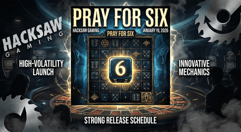 Hacksaw Gaming launched Pray for Six on January 19, 2026, marking its latest addition to a busy release schedule.